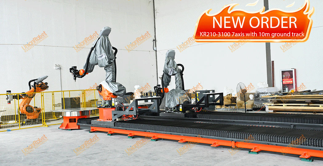 One Order and One Stock of KUKA KR210-3100 7 axis milling cnc robot 