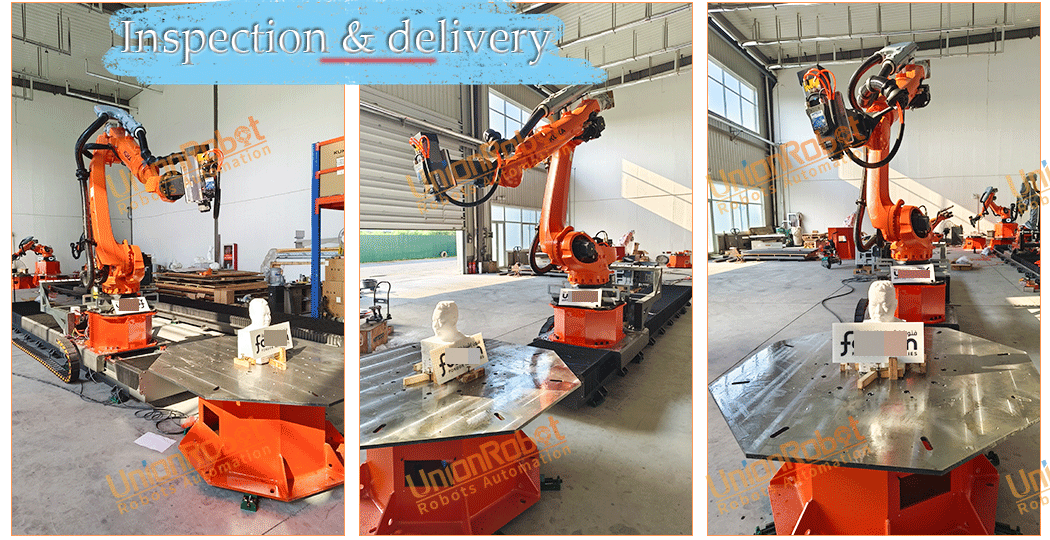 KUKA kr210-3100 8 axis milling robot inspection and shipment