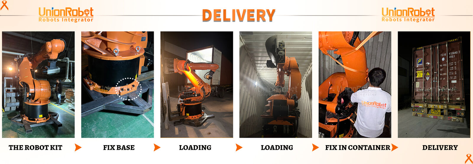 How do robot arm delivery