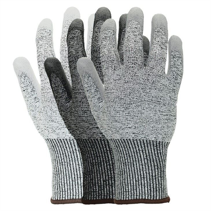 EN388 PU Coated Cut Resistant Gloves