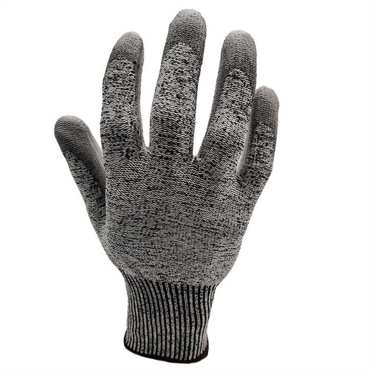 EN388 PU Coated Cut Resistant Gloves