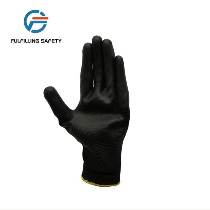 Black PU Coated Gloves