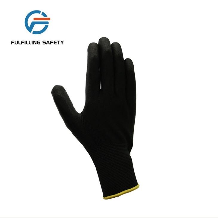 Black PU Coated Gloves