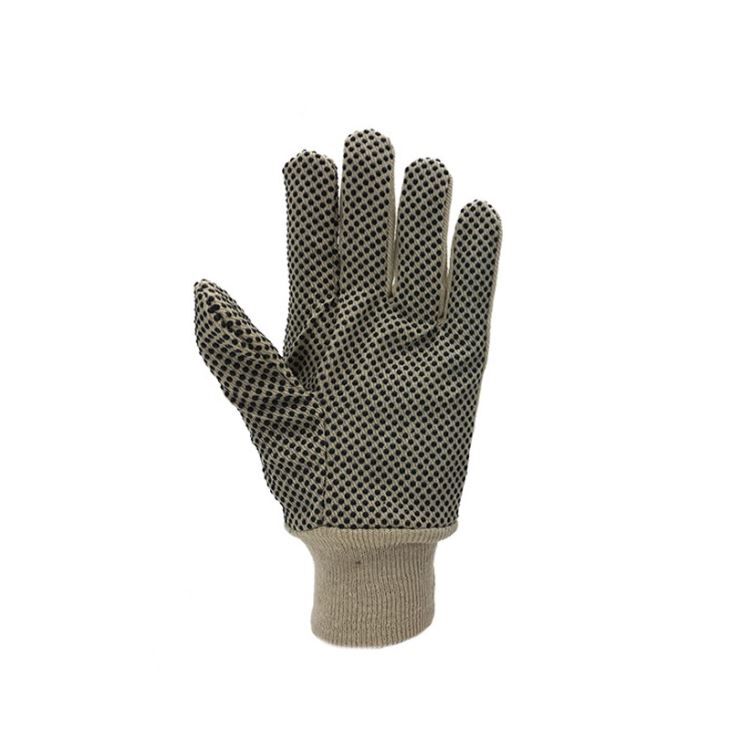 Cotton Canvas PVC Dots Gloves