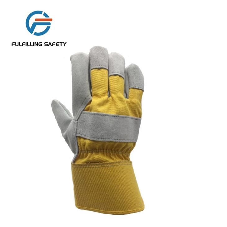 Full Palm Double Leather Work Gloves