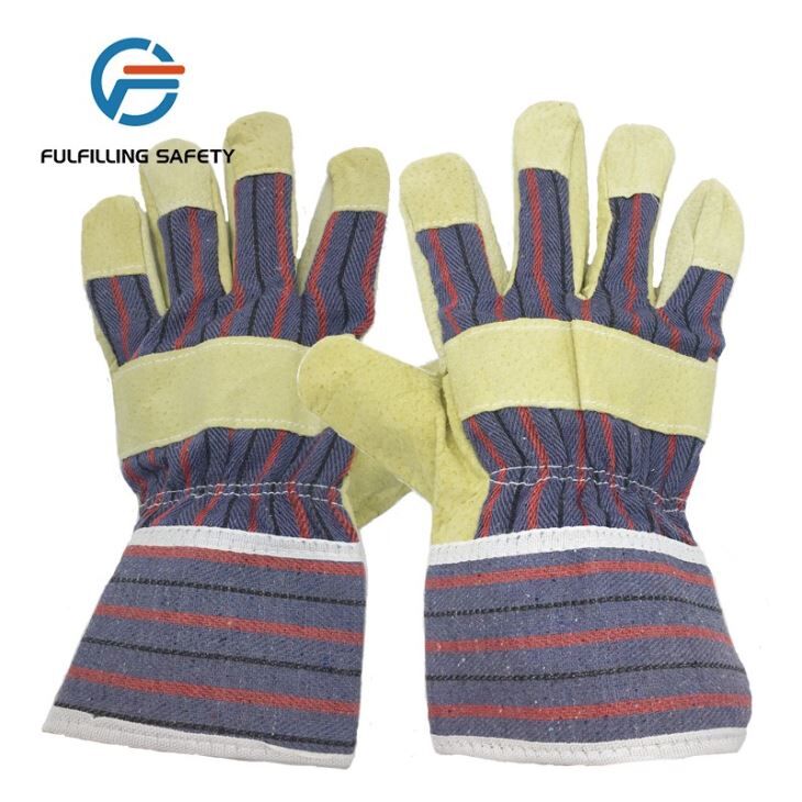 Pig Leather Full Palm Gloves