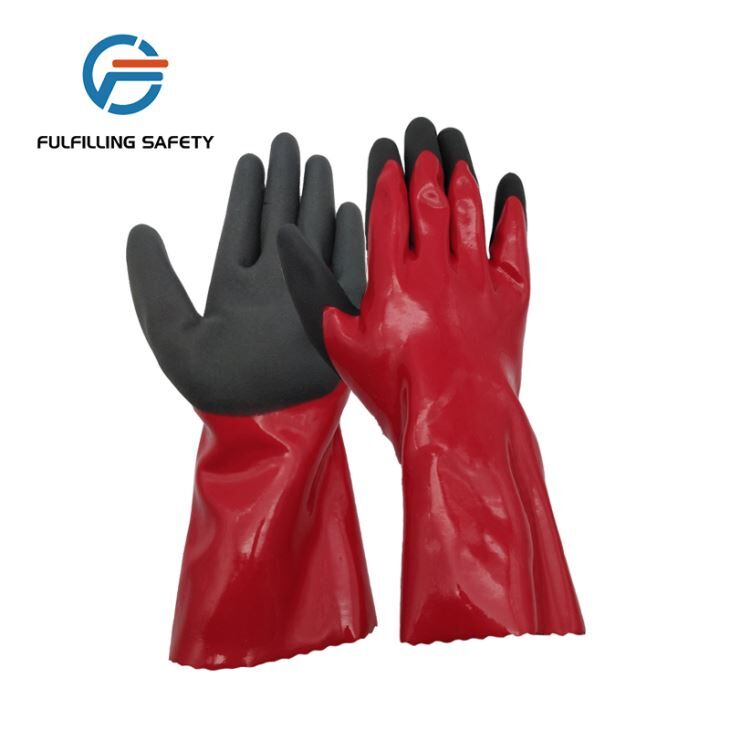 Red-black Double Dipped PVC Gloves Red-black Double Dipped PVC Gloves