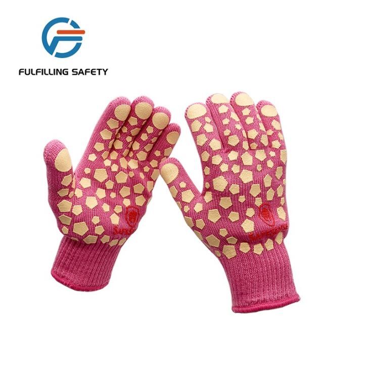 Double-sided Pink Silicone Gloves