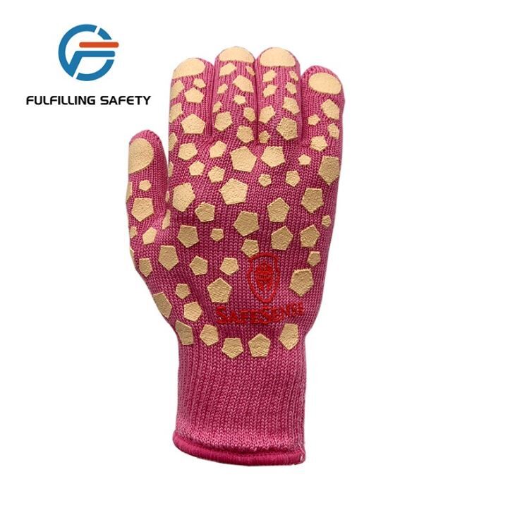 Double-sided Pink Silicone Gloves