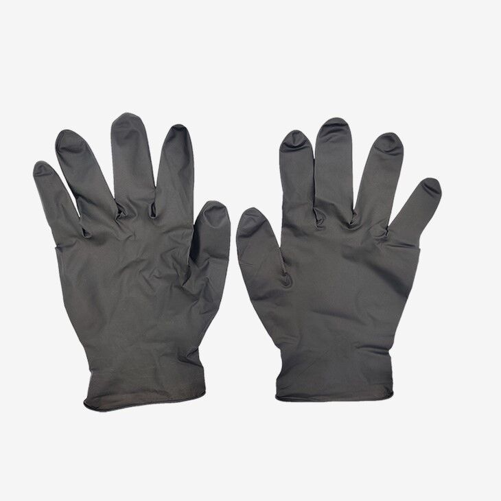 Disposable Black White Nitrile Gloves