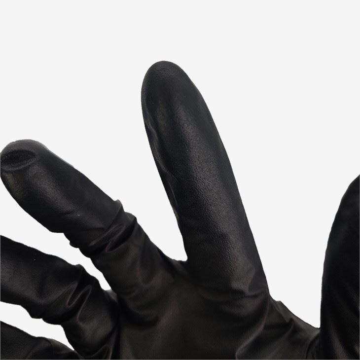 Disposable Black White Nitrile Gloves