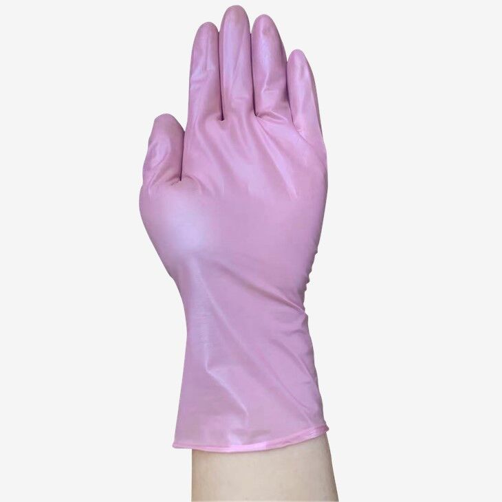 Disposable Pink Examination Nitrile Gloves