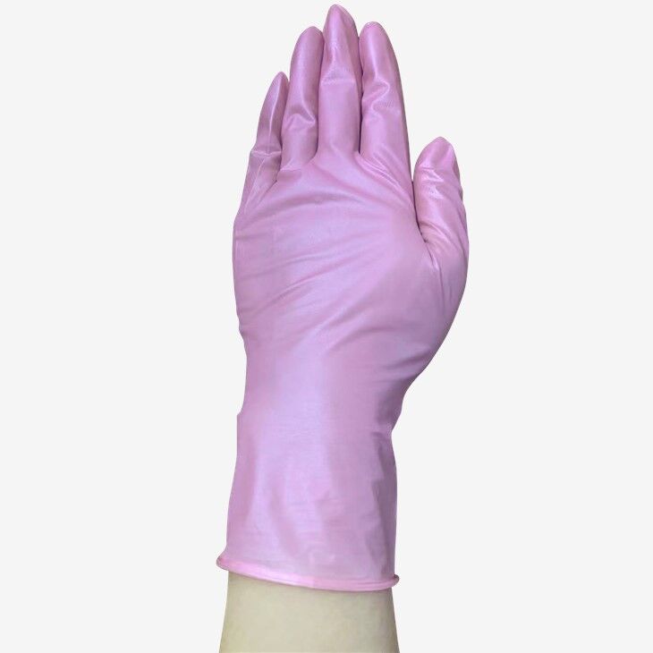 Disposable Pink Examination Nitrile Gloves