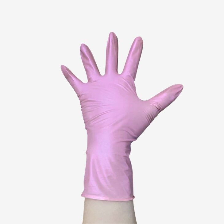 Disposable Pink Examination Nitrile Gloves
