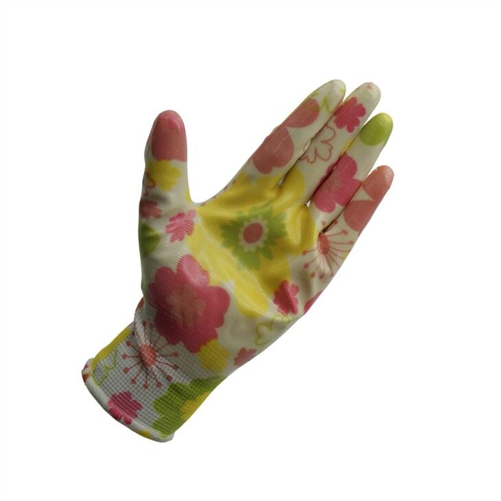Colorful Nitrile Coated Gardening Gloves