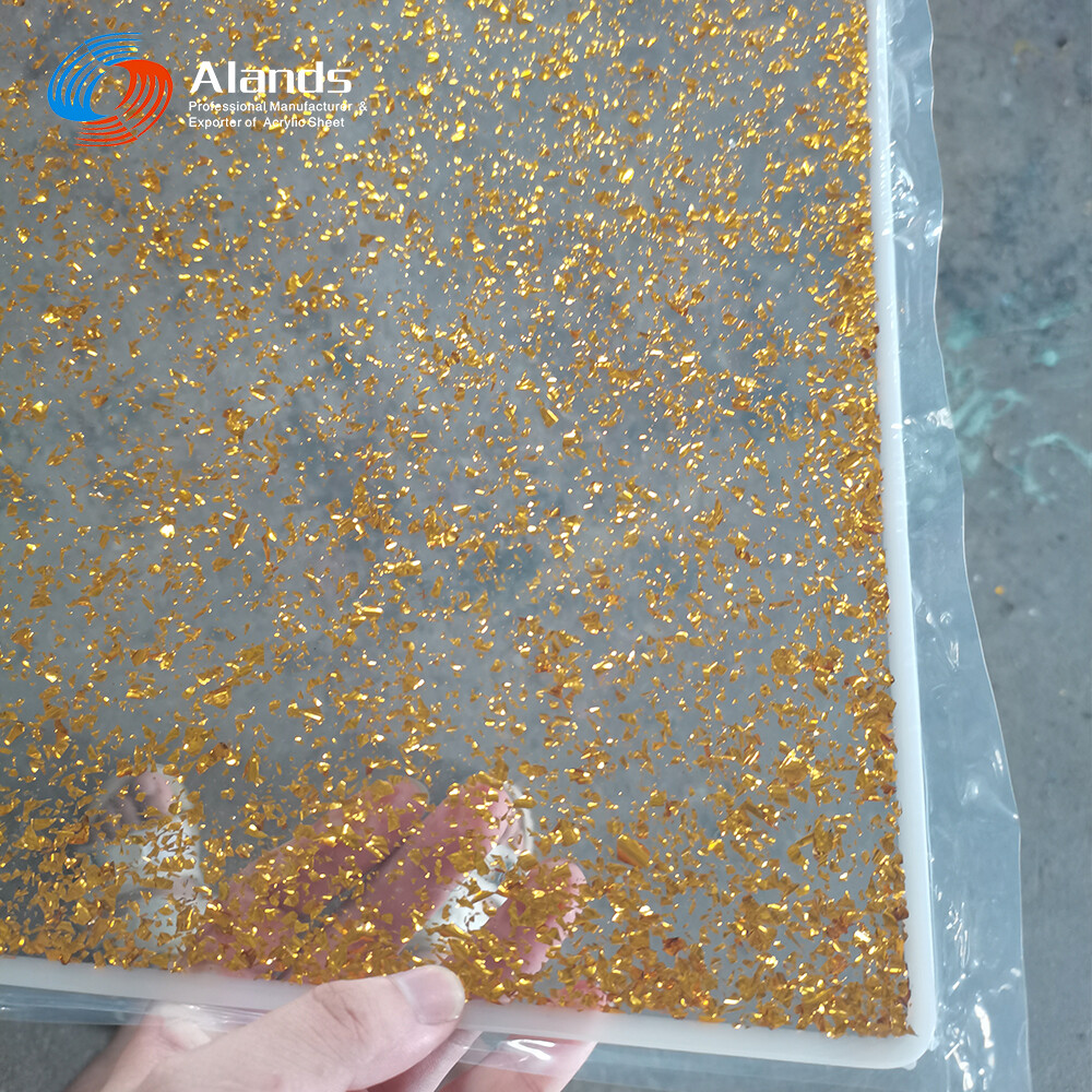 Alands 3mm thickness acrylic glitter sheet