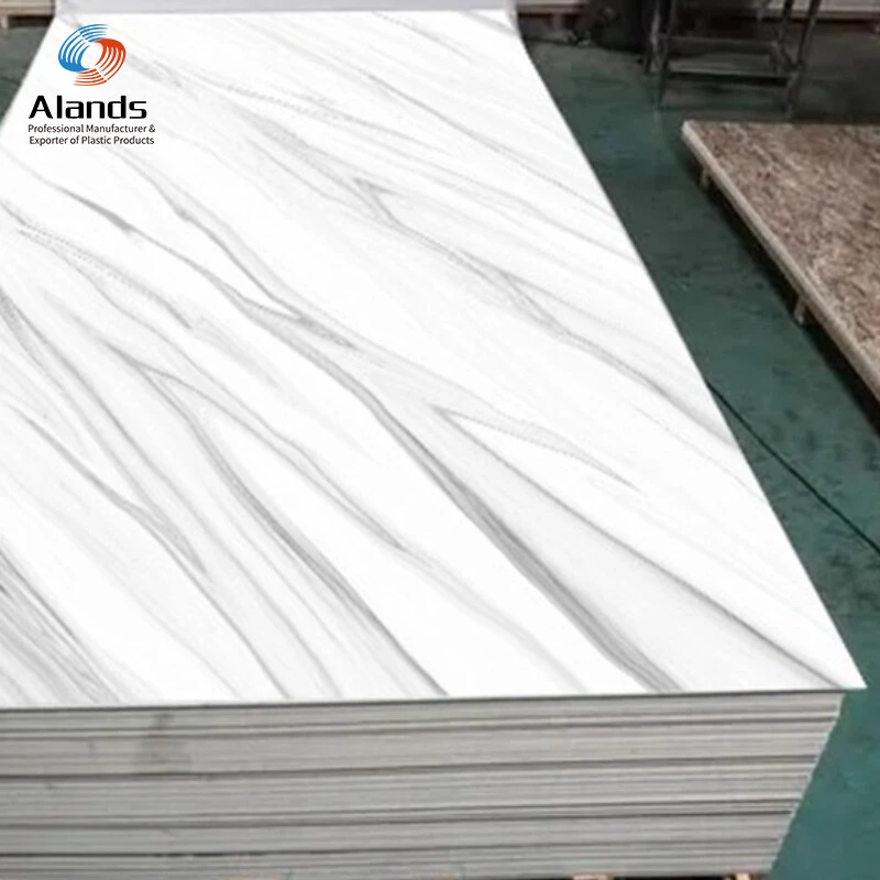 New design waterproof plastic 3mm sheet marble color/ pvc wall panel uv ...