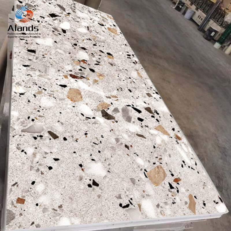 New design waterproof plastic 3mm sheet marble color/ pvc wall panel uv board price