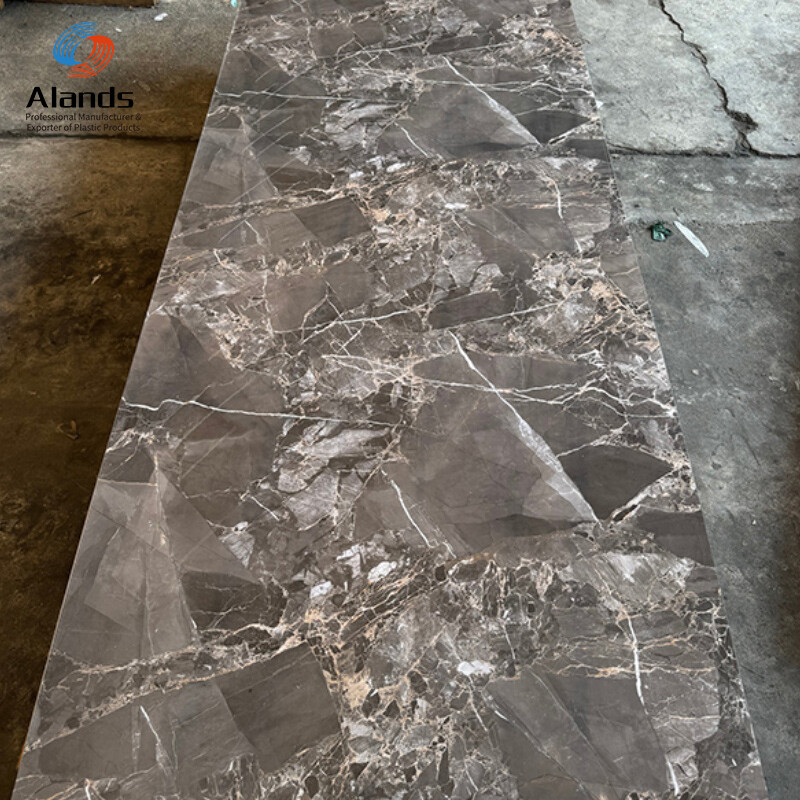 New design waterproof plastic 3mm sheet marble color/ pvc wall panel uv board price