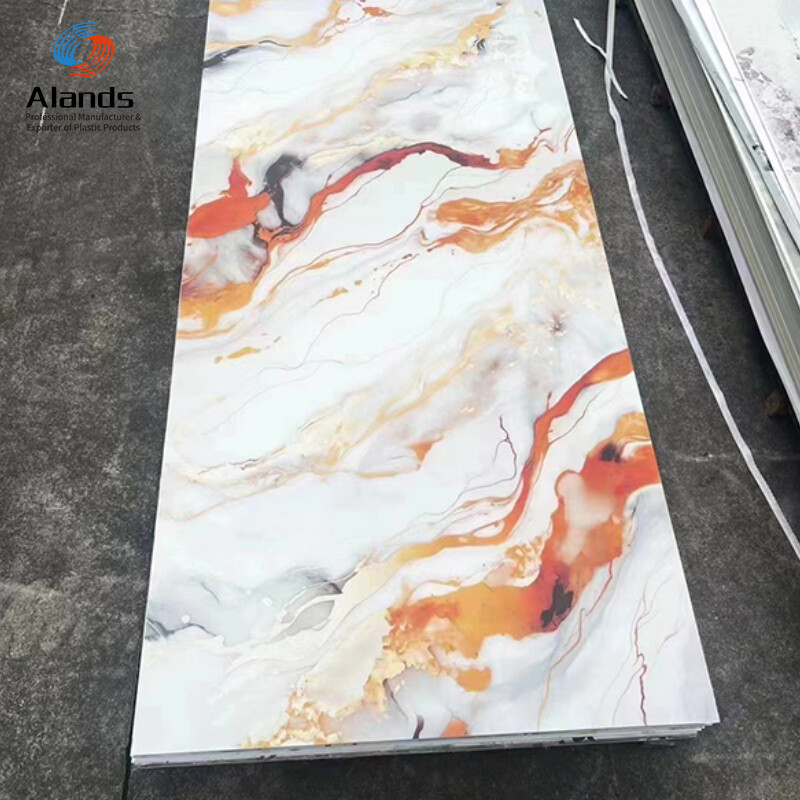 Waterproof fire resistance UV marble sheet PVC Marble Board