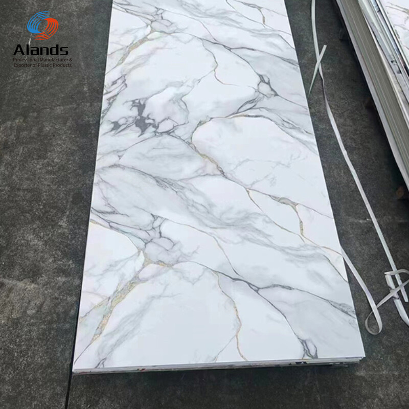 Waterproof fire resistance UV marble sheet PVC Marble Board