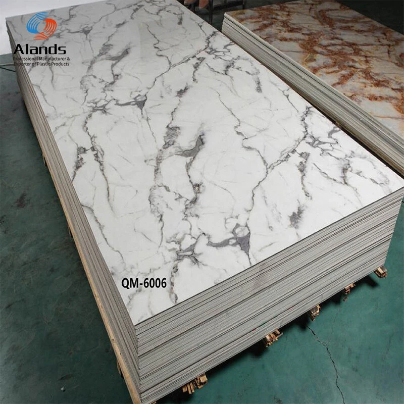 New arrival spc wall panel for interior decoration pvc marble sheet ...
