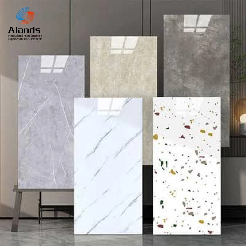 New arrival spc wall panel for interior decoration pvc marble sheet ...