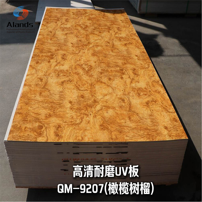 3D HD wood grain UV PVC sheet