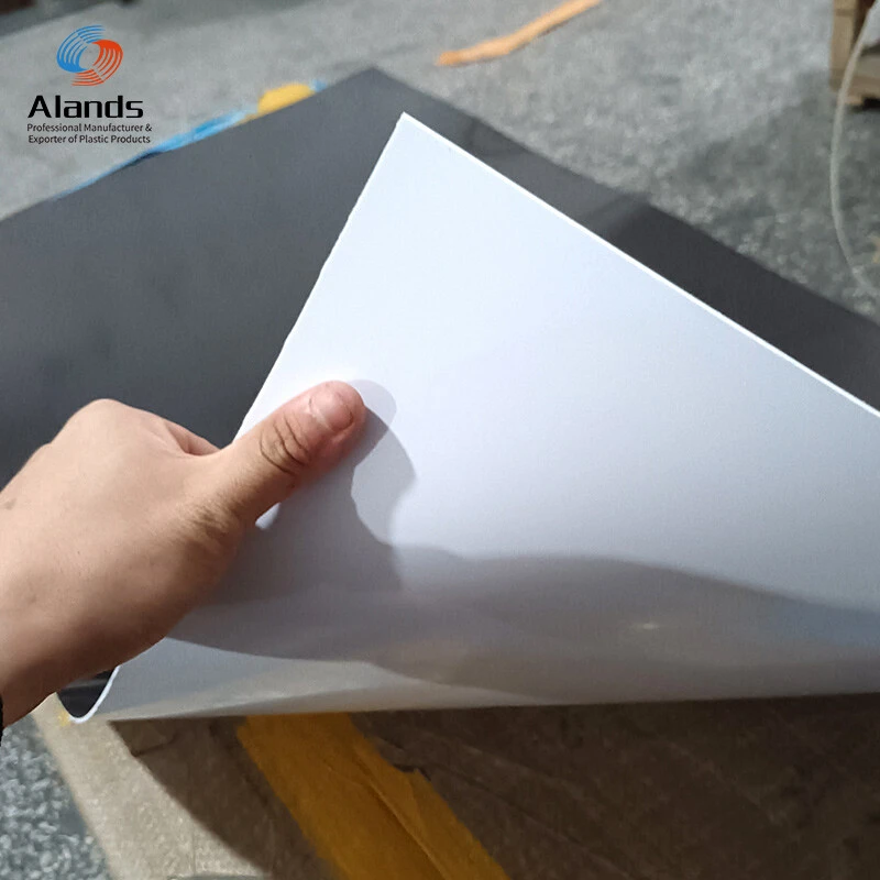 Alands ordinary abs dual color board plastic material abs board abs sheet 8mm