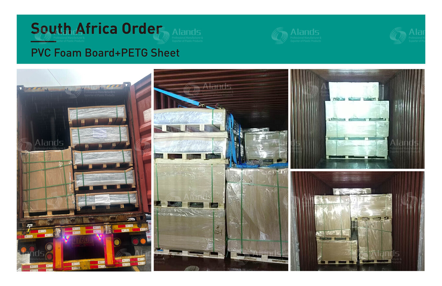 PVC Foam Board and PETG Sheet Export