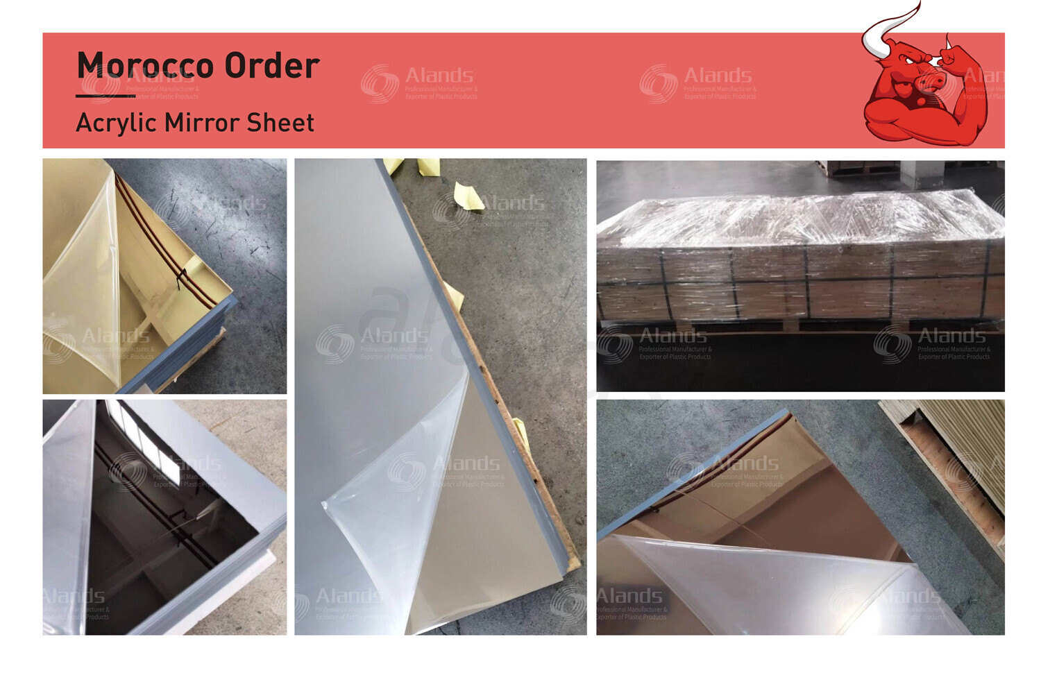 Acrylic Mirror Sheet Order Shipped to Morocco