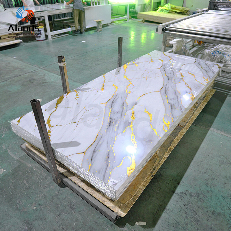 PVC Marble Sheet High Gloss Decorative Wall Panel
