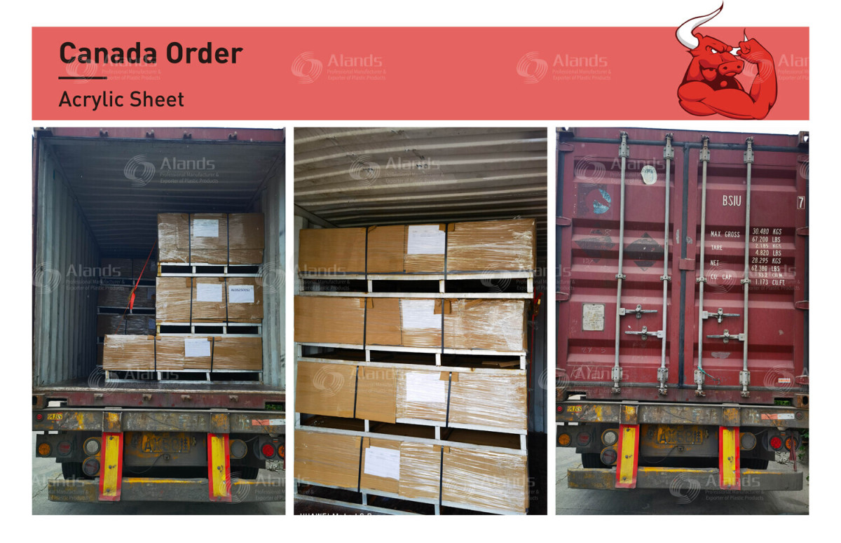 Alands Acrylic Sheets Successfully Shipped to Canada