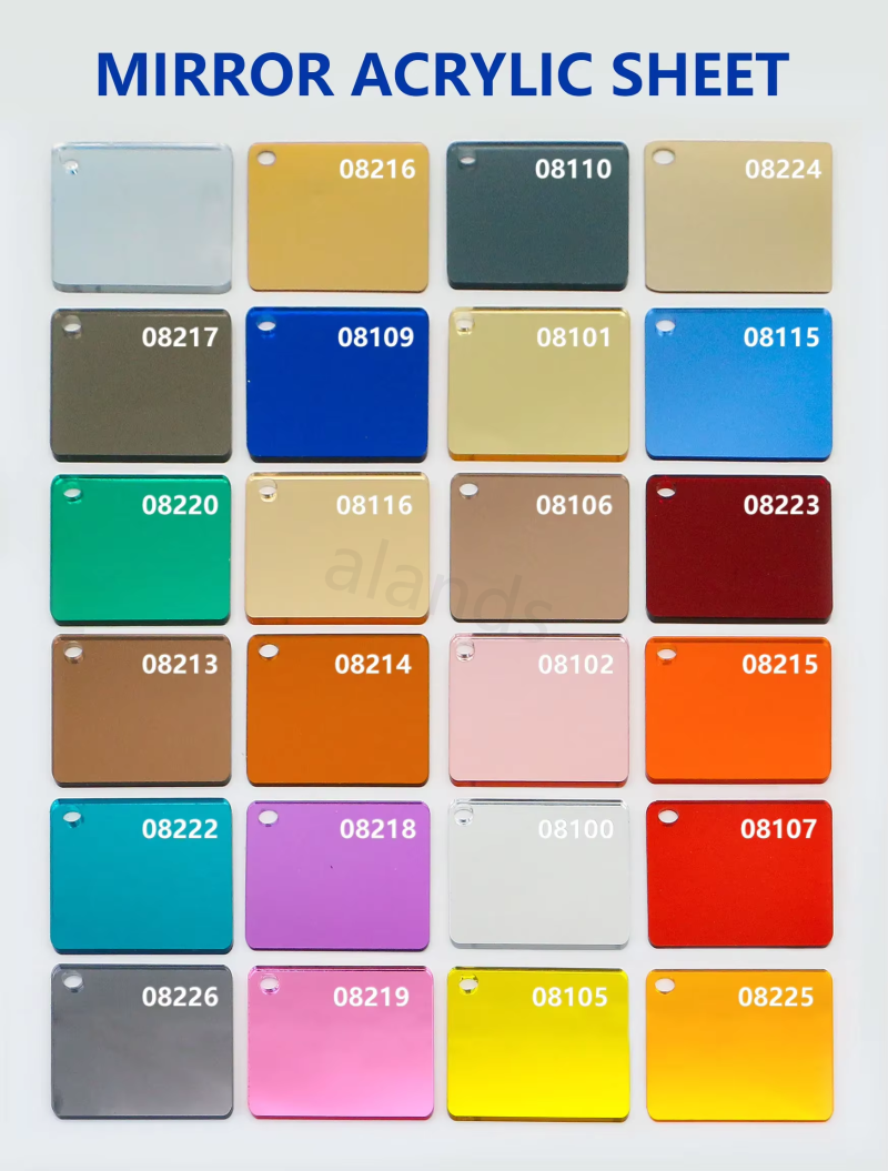 2mm Mirrored Acrylic Plastic Board (10)