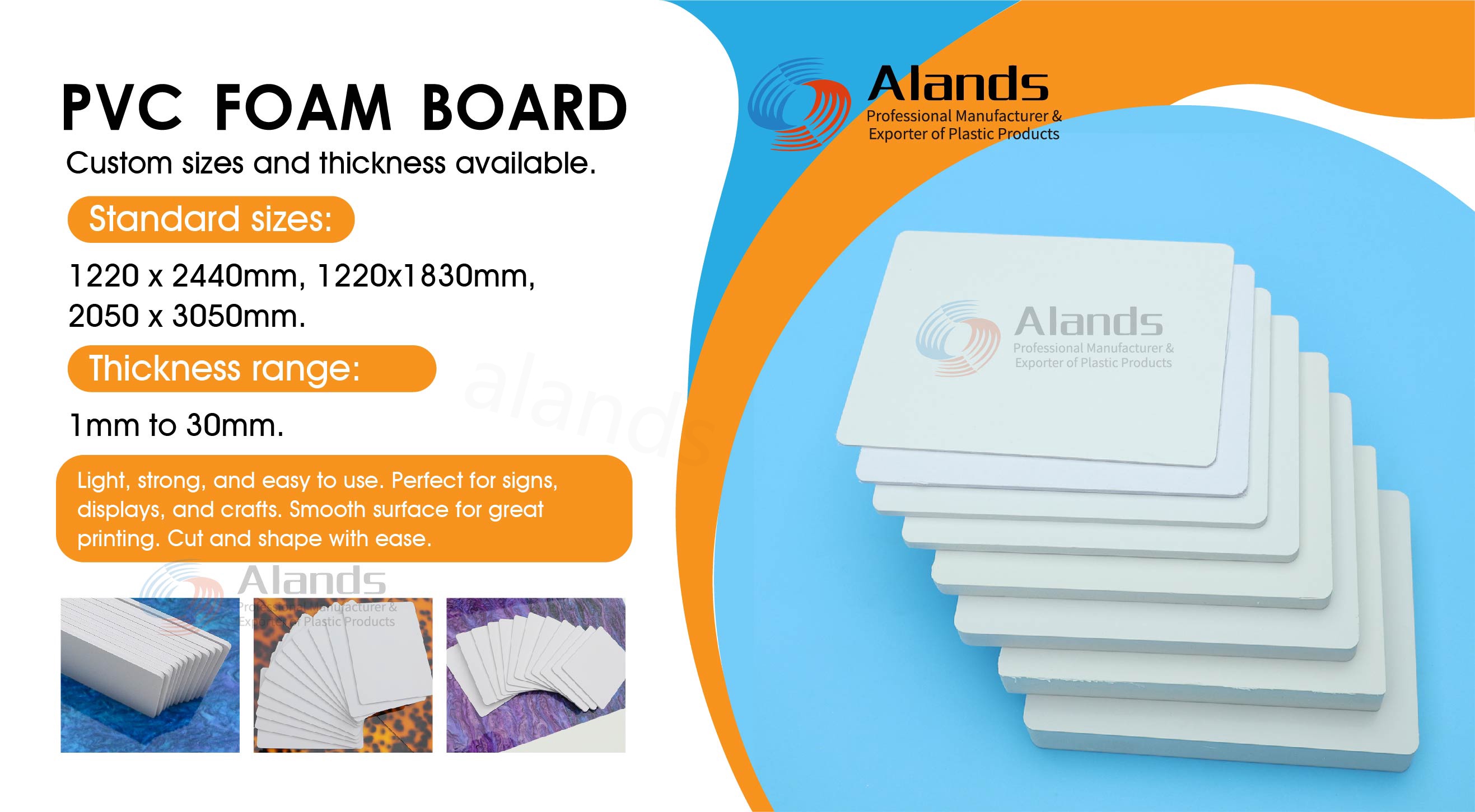 PVC Foam Board Sizes, Thickness and Applications
