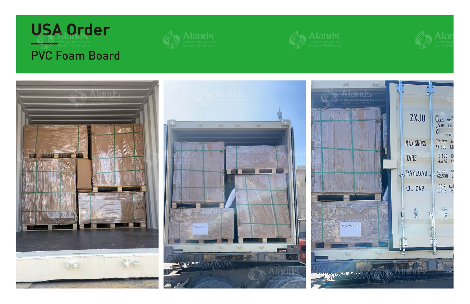 USA Order PVC Foam Board Shipment