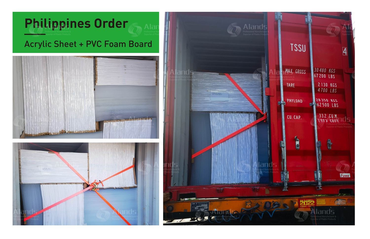 Philippines Acrylic Sheet & PVC Foam Board Shipment