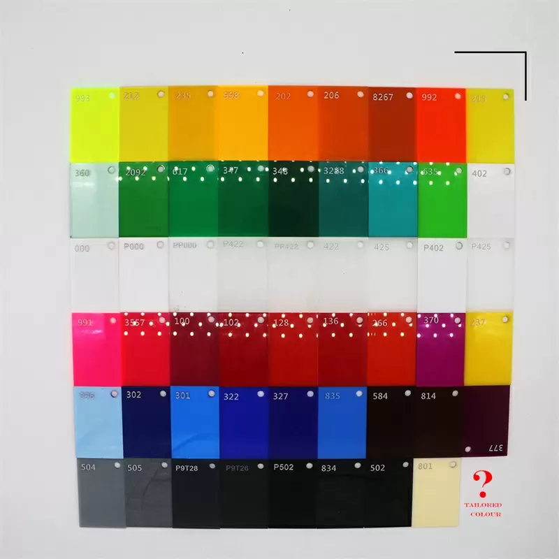  Thickness 1.8mm-30mm Colorful Acrylic Sheets for Versatile Applications