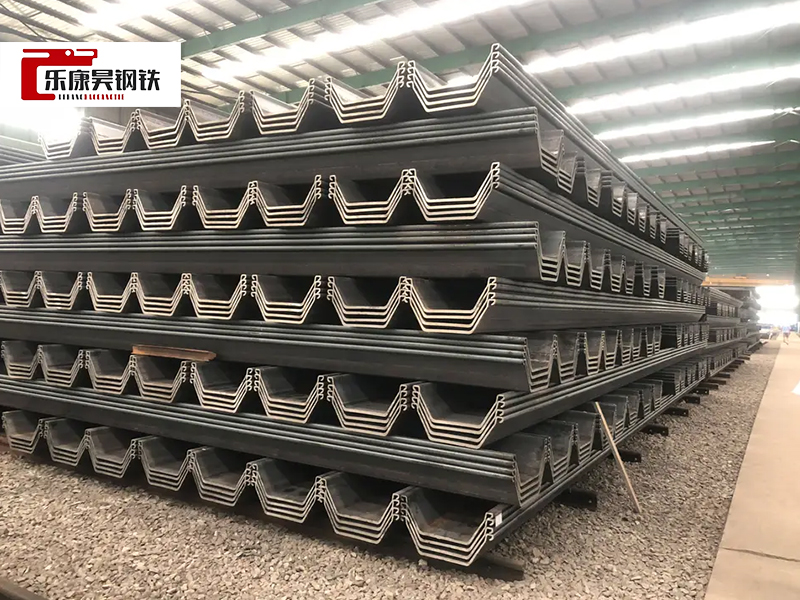 Hot rolled steel sheet pile for building material