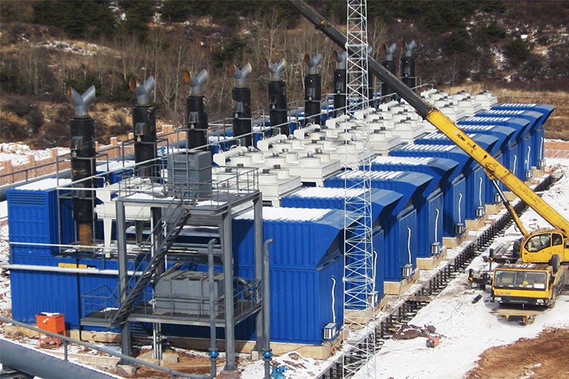 10 Sets 1000KW Silent Generator in Parallel In Russia