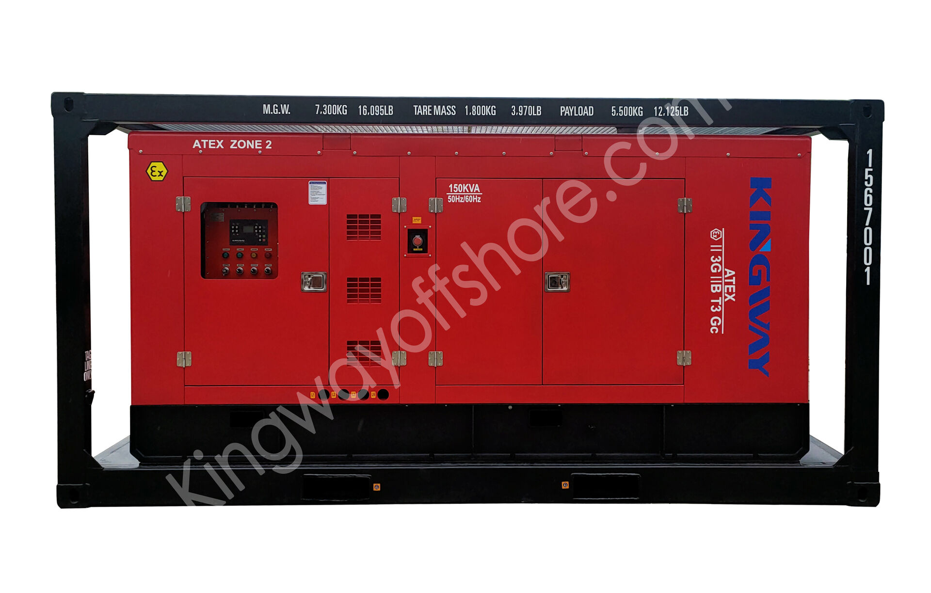 150KVA Atex Certified Zone 2 Diesel Engine Generator Set