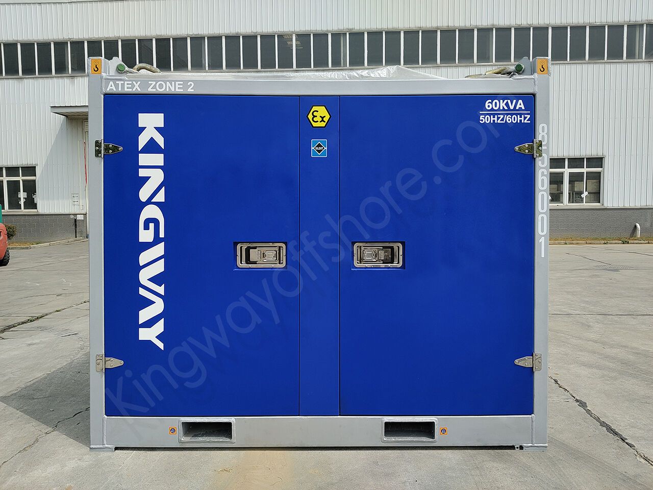 Compact Design with light weight 60KVA Zone 2 Explosion Proof Generator Set ( DNV Lifing Frame & Silent Canopy Integrated Design )