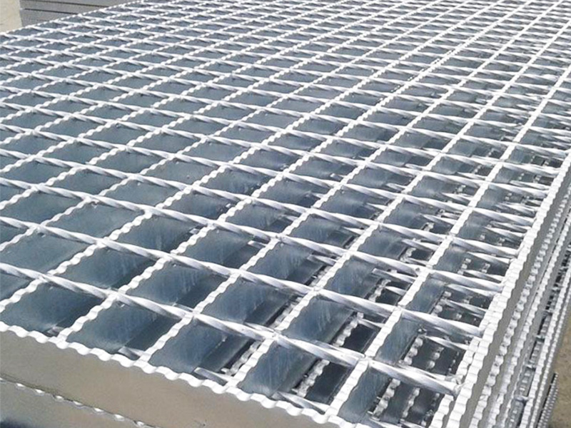 Hot dip galvanized steel grating platform anti-skid grating plate