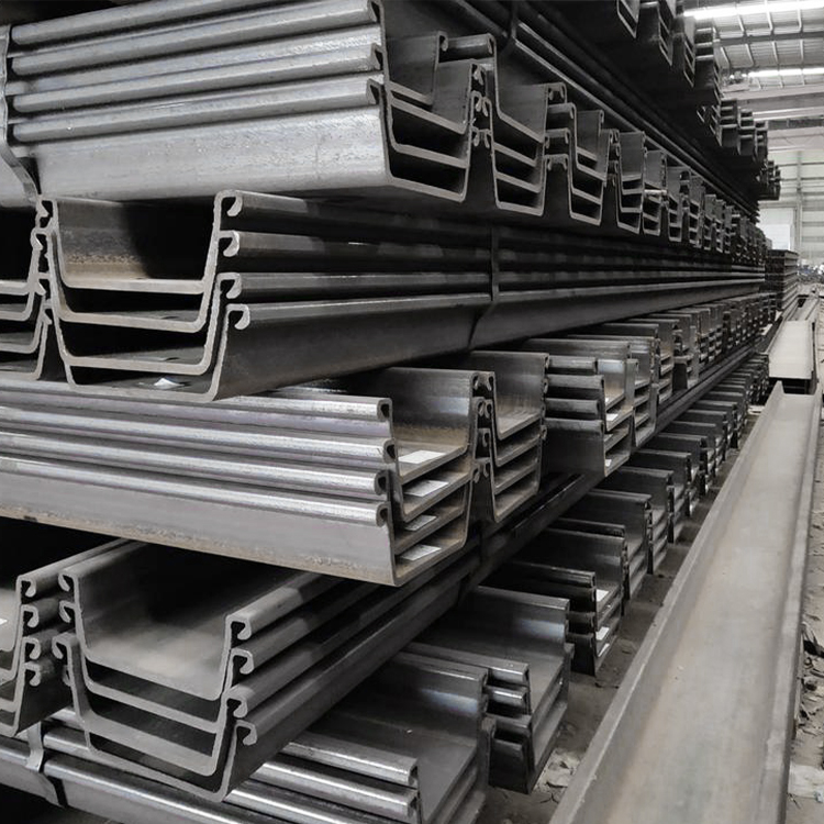 Construction of q355 steel sheet pile support engineering