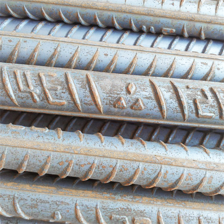 Finely rolled threaded steel construction steel