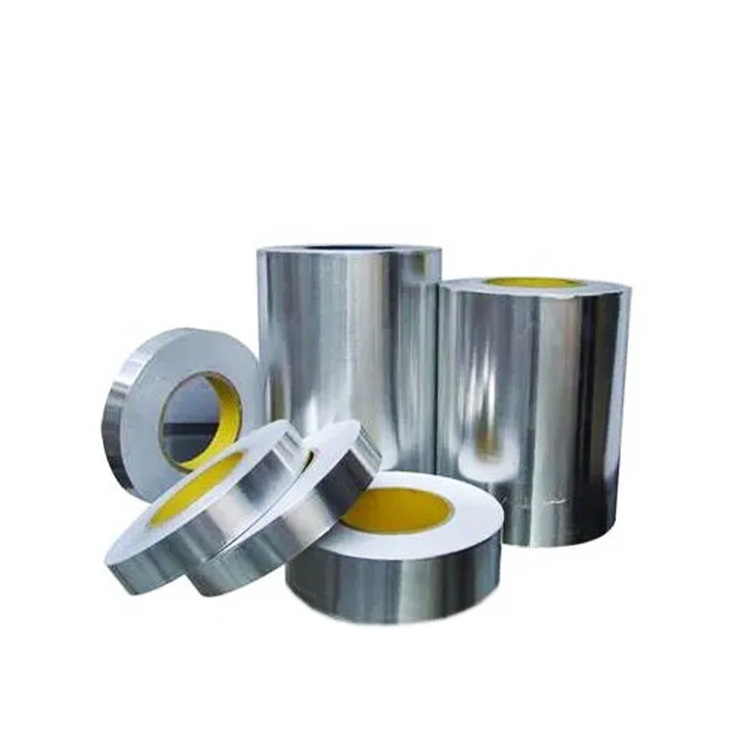 Various widths of aluminium foil