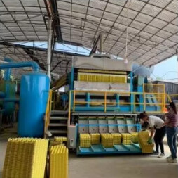 Rotary egg tray machine uses waste paper as raw material it is widely adopted in industries that require eco-friendly packaging solutions