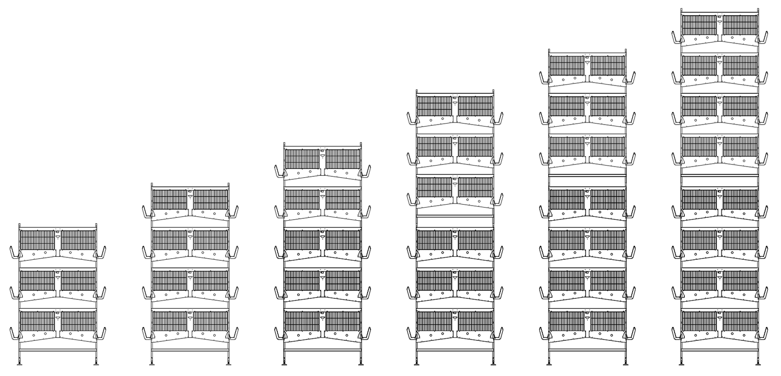 The size of egg layer chicken cage and battery cage in poultry farm