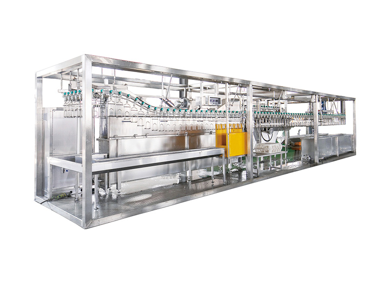 Automatic chicken slaughtering system