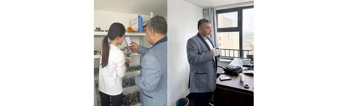 Welcome foreign customers to visit our factory
